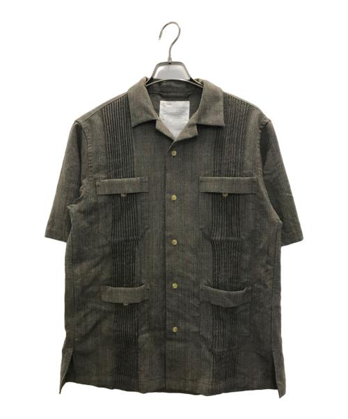 ADAM ET ROPE NIKKE（アダム エ ロペ ニッケ）ADAM ET ROPE NIKKE (アダム エ ロペ ニッケ) キューバシャツ ブラウン サイズ:Mの古着・服飾アイテム