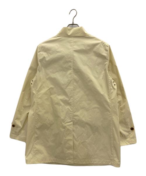 UNIVERSAL LANGUAGE（ユニバーサルランゲージ）UNIVERSAL LANGUAGE (ユニバーサルランゲージ) フライフロントステンカラーコート イエロー サイズ:Ⅿの古着・服飾アイテム