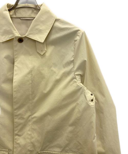UNIVERSAL LANGUAGE（ユニバーサルランゲージ）UNIVERSAL LANGUAGE (ユニバーサルランゲージ) フライフロントステンカラーコート イエロー サイズ:Ⅿの古着・服飾アイテム