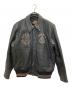 HARLEY-DAVIDSON（ハーレーダビッドソン）の古着「eagle embroidery leather jacket」｜ブラック