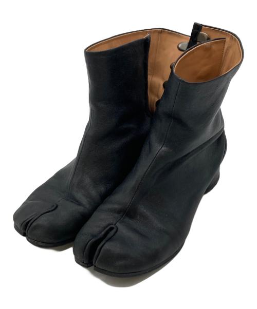 Maison Margiela（メゾンマルジェラ）Maison Margiela (メゾンマルジェラ) Tabiローヒールアンクルブーツ ブラック サイズ:37の古着・服飾アイテム