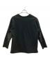 中古・古着 INSCRIRE (アンスクリア) エルボーパッチ深Vスウェット ブラック サイズ:無しの為下記参照：5000円