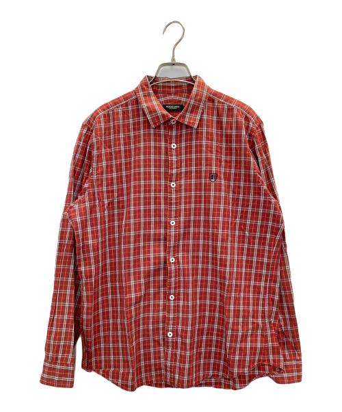 BLACK LABEL CRESTBRIDGE（ブラックレーベル クレストブリッジ）BLACK LABEL CRESTBRIDGE (ブラックレーベル クレストブリッジ) タータンチェックシャツ レッド サイズ:3の古着・服飾アイテム