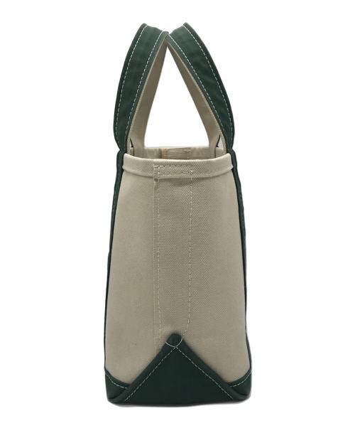 ORCIVAL（オーシバル）ORCIVAL (オーシバル) キャンバスハンドバッグ グリーン×アイボリーの古着・服飾アイテム