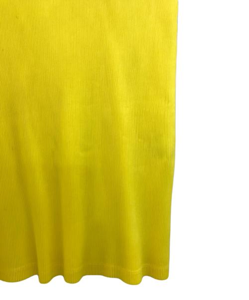 PLEATS PLEASE（プリーツプリーズ）PLEATS PLEASE (プリーツプリーズ) ノースリーブプリーツブラウス イエロー サイズ:3の古着・服飾アイテム