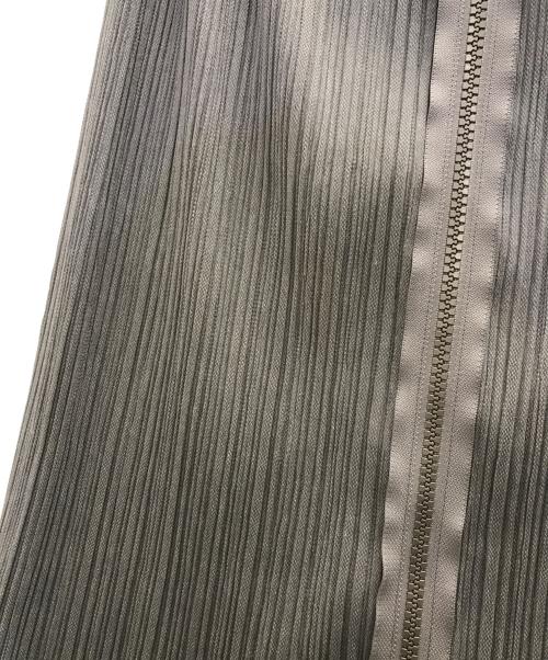 PLEATS PLEASE（プリーツプリーズ）PLEATS PLEASE (プリーツプリーズ) フロントジッププリーツスカート グレー サイズ:3の古着・服飾アイテム