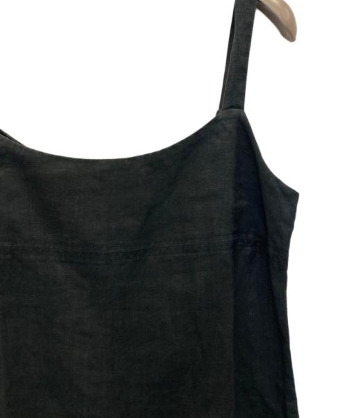 MaxMara（マックスマーラ）MaxMara (マックスマーラ) リネンキャミソールドレス ブラック サイズ:38の古着・服飾アイテム