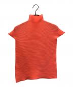 ISSEY MIYAKE PLEATS (T.)イッセイミヤケ プリーツ）の古着「シュリンプTee」｜オレンジ