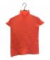 ISSEY MIYAKE PLEATS (T.)（イッセイミヤケ プリーツ）の古着「シュリンプTee」｜オレンジ