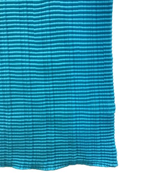 ISSEY MIYAKE PLEATS (T.)（イッセイミヤケ プリーツ）ISSEY MIYAKE PLEATS (T.) (イッセイミヤケ プリーツ) プリーツハイネックT-SHIRTS ブルー サイズ:3の古着・服飾アイテム