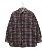 L.L.Beanエルエルビーン）の古着「90s Check CHAMOIS CLOTH SHIRTS」｜バーガンディー