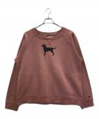 THE BLACK DOGブラックドッグ）の古着「00s DOG PRINT SWEAT」｜ピンク