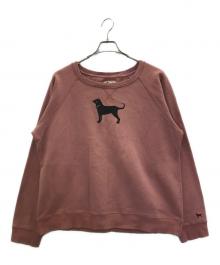 THE BLACK DOG（ブラックドッグ）の古着「00s DOG PRINT SWEAT」｜ピンク