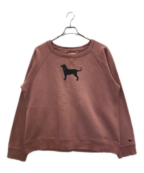 THE BLACK DOG（ブラックドッグ）THE BLACK DOG (ブラックドッグ) 00s DOG PRINT SWEAT ピンク サイズ:XXLの古着・服飾アイテム