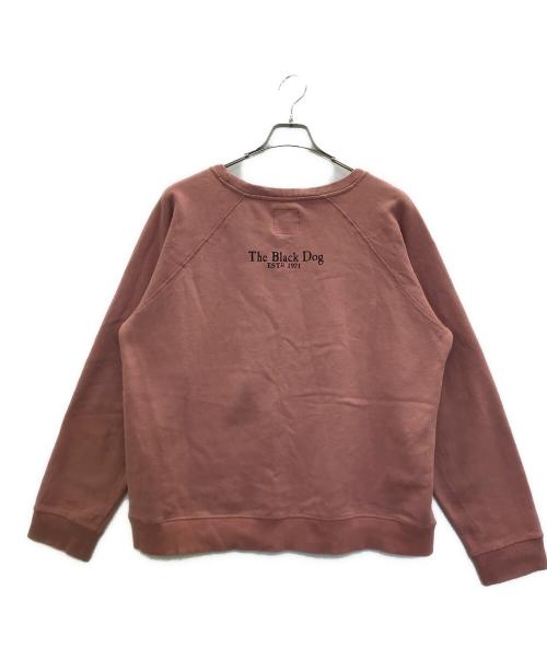 THE BLACK DOG（ブラックドッグ）THE BLACK DOG (ブラックドッグ) 00s DOG PRINT SWEAT ピンク サイズ:XXLの古着・服飾アイテム