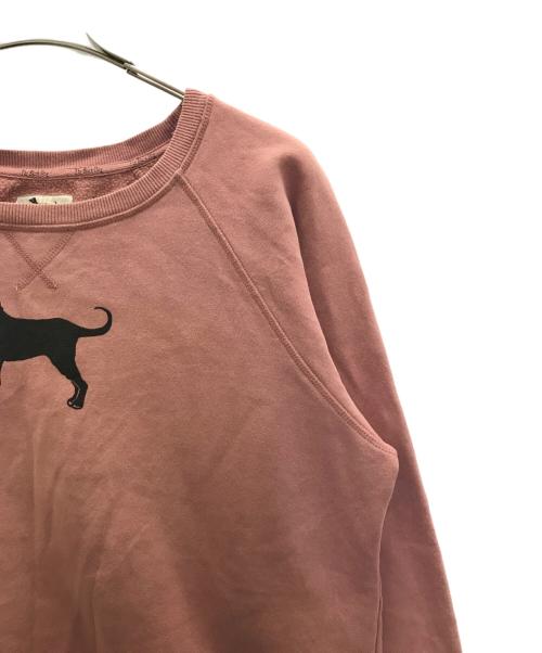 THE BLACK DOG（ブラックドッグ）THE BLACK DOG (ブラックドッグ) 00s DOG PRINT SWEAT ピンク サイズ:XXLの古着・服飾アイテム