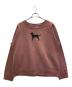THE BLACK DOG（ブラックドッグ）の古着「00s DOG PRINT SWEAT」｜ピンク