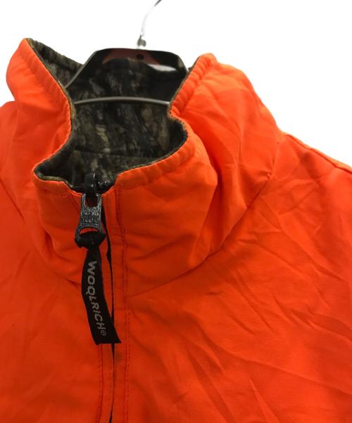WOOLRICH（ウールリッチ）WOOLRICH (ウールリッチ) 90s real tree camo high neck reversible vest オリーブ×オレンジ サイズ:XLの古着・服飾アイテム