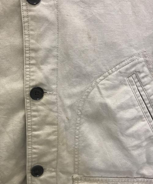 LAND'S END（ランズエンド）LAND'S END (ランズエンド) 00s ハンティングジャケット アイボリー サイズ:XLの古着・服飾アイテム