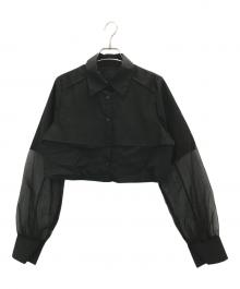 UNITED TOKYO（ユナイテッドトーキョー）の古着「オーバーレイレイヤーシャツ」｜ブラック