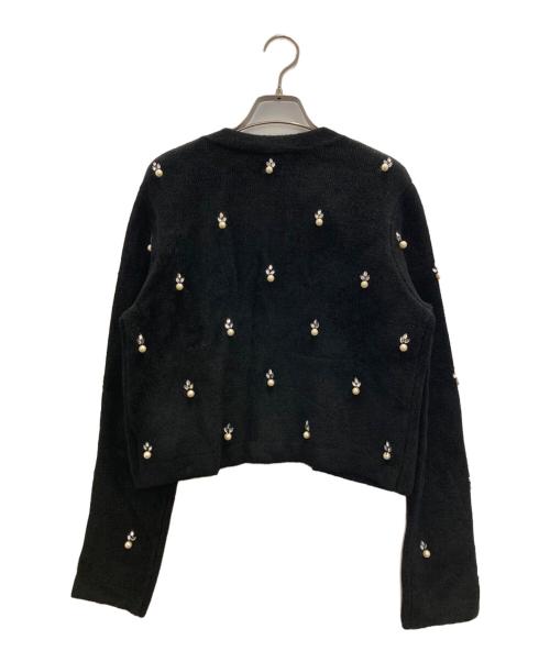 Gemini（ジェミニ）Gemini (ジェミニ) ビジューニットジャケット ブラック サイズ:FREEの古着・服飾アイテム