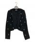 Gemini（ジェミニ）の古着「ビジューニットジャケット」｜ブラック