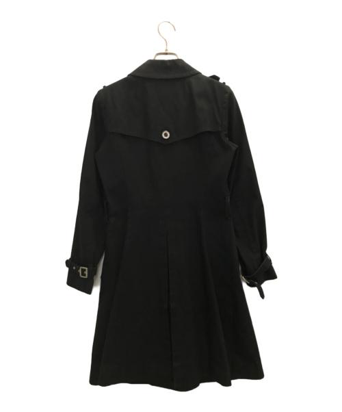 BURBERRY BLUE LABEL（バーバリー ブルー レーベル）BURBERRY BLUE LABEL (バーバリーブルーレーベル) トレンチコート ブラック サイズ:38の古着・服飾アイテム