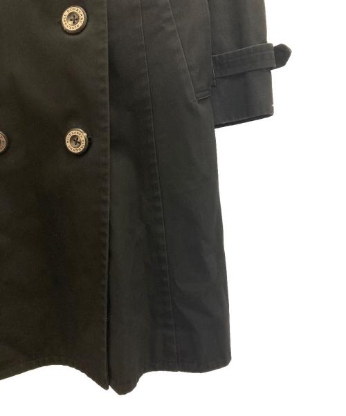 BURBERRY BLUE LABEL（バーバリー ブルー レーベル）BURBERRY BLUE LABEL (バーバリーブルーレーベル) トレンチコート ブラック サイズ:38の古着・服飾アイテム