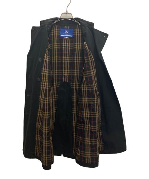 BURBERRY BLUE LABEL（バーバリー ブルー レーベル）BURBERRY BLUE LABEL (バーバリーブルーレーベル) トレンチコート ブラック サイズ:38の古着・服飾アイテム
