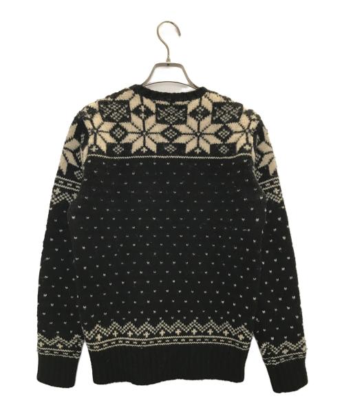 POLO RALPH LAUREN（ポロ・ラルフローレン）POLO RALPH LAUREN (ポロ・ラルフローレン) ノルディック ウールニットセーター ブラック サイズ:XSの古着・服飾アイテム