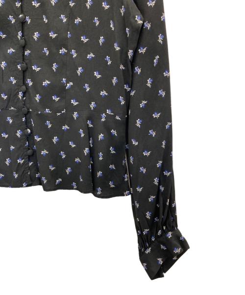 STEVEN ALAN（スティーブンアラン）STEVEN ALAN (スティーブンアラン) FLOWER PRINT BLOUSE ブラック サイズ:Mの古着・服飾アイテム