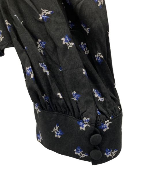 STEVEN ALAN（スティーブンアラン）STEVEN ALAN (スティーブンアラン) FLOWER PRINT BLOUSE ブラック サイズ:Mの古着・服飾アイテム