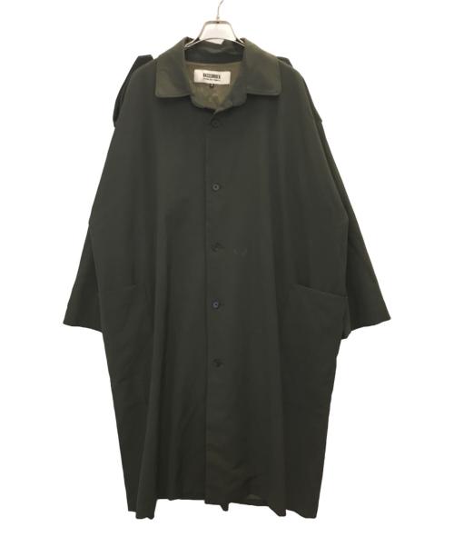 BASISBROEK（バージスブルック）BASISBROEK (バージスブルック) ポリ混ロングコート グレー サイズ:3の古着・服飾アイテム