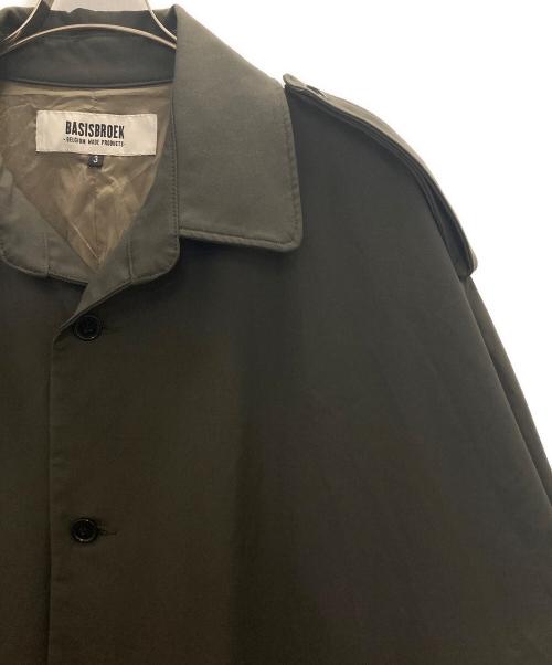 BASISBROEK（バージスブルック）BASISBROEK (バージスブルック) ポリ混ロングコート グレー サイズ:3の古着・服飾アイテム