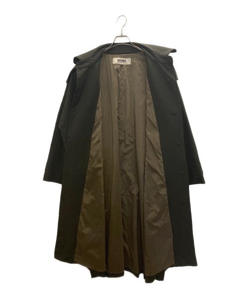 BASISBROEK（バージスブルック）BASISBROEK (バージスブルック) ポリ混ロングコート グレー サイズ:3の古着・服飾アイテム