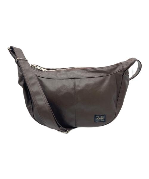 PORTER（ポーター）PORTER (ポーター) ショルダーバッグ ブラウンの古着・服飾アイテム