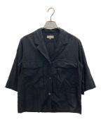 MARGARET HOWELLマーガレットハウエル）の古着「オープンカラーシャツ」｜ネイビー