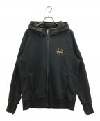 sy32 by sweet yearsエスワイサーティトゥバイスィートイヤーズ）の古着「WORLD STAR ZIP HOODIE」｜ブラック