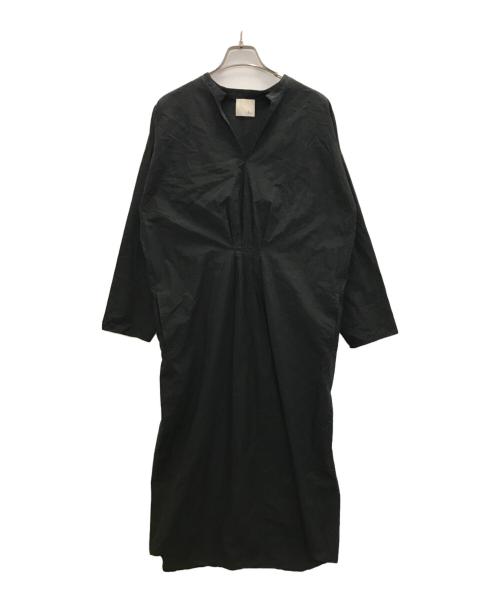 loin.（ロワン）loin. (ロワン) エレガンスブラウスワンピース ブラック サイズ:FREEの古着・服飾アイテム