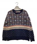 自由区ジユウク）の古着「ノルディックセーター」｜ネイビー