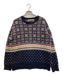 自由区（ジユウク）の古着「ノルディックセーター」｜ネイビー