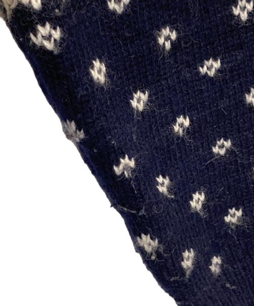自由区（ジユウク）自由区 (ジユウク) ノルディックセーター ネイビー サイズ:38の古着・服飾アイテム