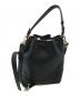 FURLA (フルラ) グレインレザーショルダーバッグ ブラック：8000円