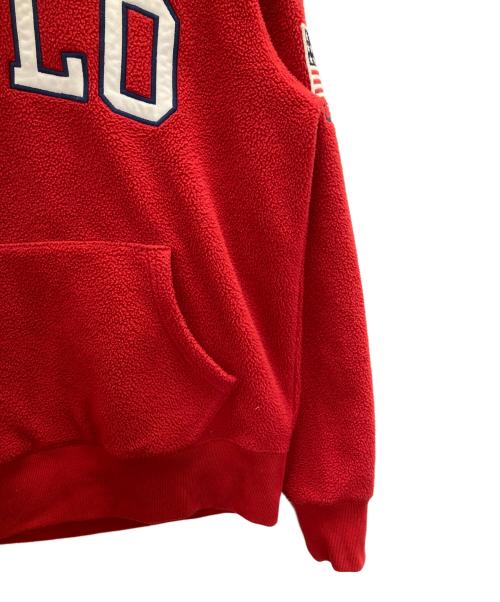 POLO RALPH LAUREN（ポロ・ラルフローレン）POLO RALPH LAUREN (ポロ・ラルフローレン) フリースパーカー レッド サイズ:Sの古着・服飾アイテム