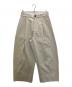 STUDIO NICHOLSON（スタジオ ニコルソン）の古着「Deep Pleat Volume Pant」｜ベージュ
