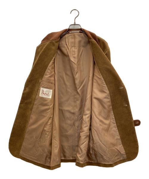 PAPAS（パパス）PAPAS (パパス) コーデュロイジャケット ブラウン サイズ:Ⅼの古着・服飾アイテム