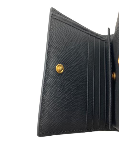 MARNI（マルニ）MARNI (マルニ) サフィアーノレザー バイフォールドウォレット ブラックの古着・服飾アイテム