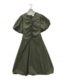 ELIN（エリン）の古着「バルーンドレス」｜グリーン