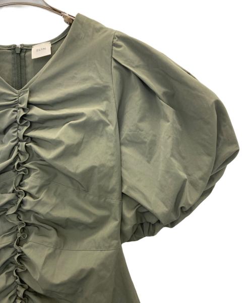 ELIN（エリン）ELIN (エリン) バルーンドレス グリーン サイズ:38の古着・服飾アイテム
