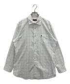 BURBERRY BLACK LABELバーバリーブラックレーベル）の古着「チェックシャツ」｜ホワイト